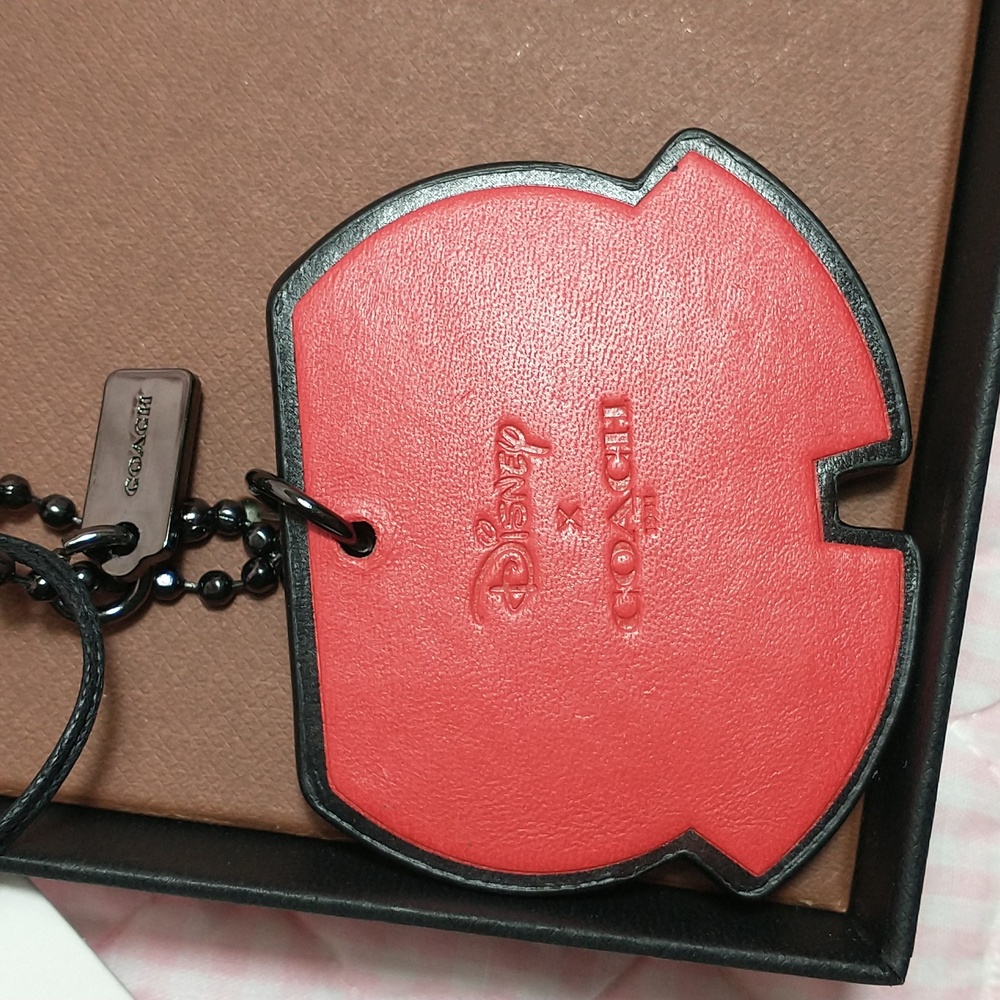 Disney x Coach Mickey Mouse Keychain / Bag Charm Set + Matching Stickers - Picture 4 of 10